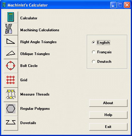 Machinist Calculator Screenshot